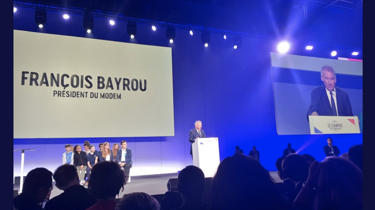 François Bayrou au Campus des territoires 